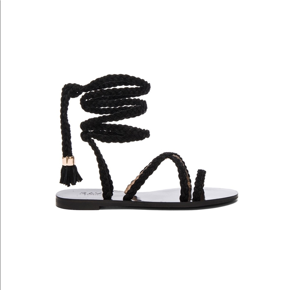 Raye Sadie black gladiator strappy sandals 5
